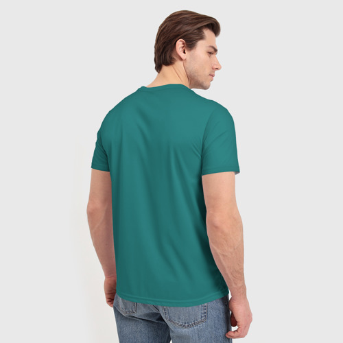 Мужская 3D футболка с принтом Опасный Крейг, вид сзади #2