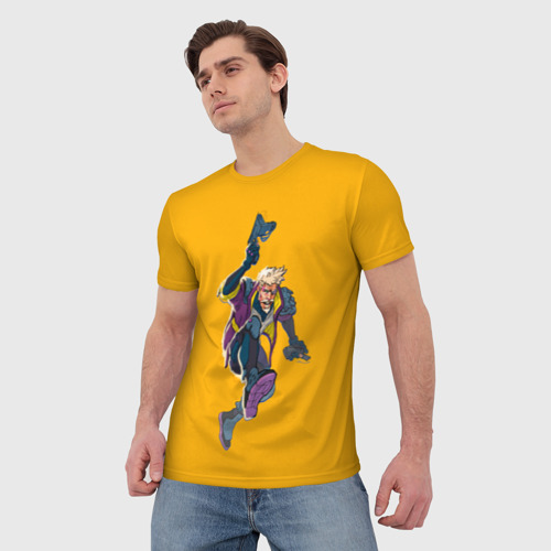 Мужская 3D футболка с принтом Падающий Зейн, фото на моделе #1