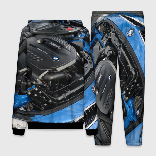 Мужской 3D костюм с принтом BMW Engine Twin Power Turbo, вид сзади #1