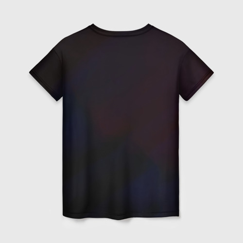 Женская футболка 3D с принтом Рин Окумура - Синий Экзорцист, вид сзади #1