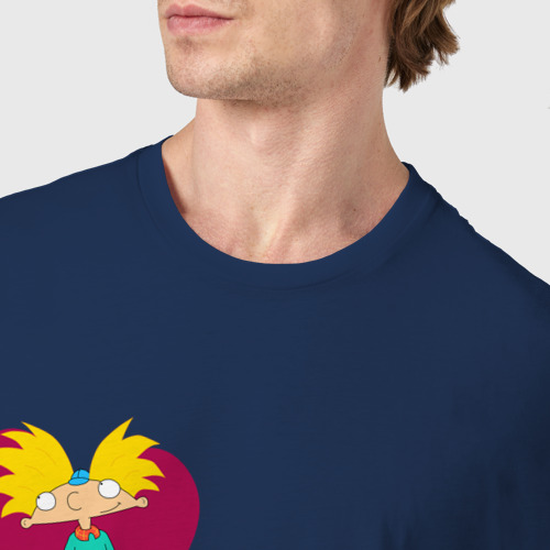 Мужская футболка хлопок с принтом Арнольд парная, фото #4