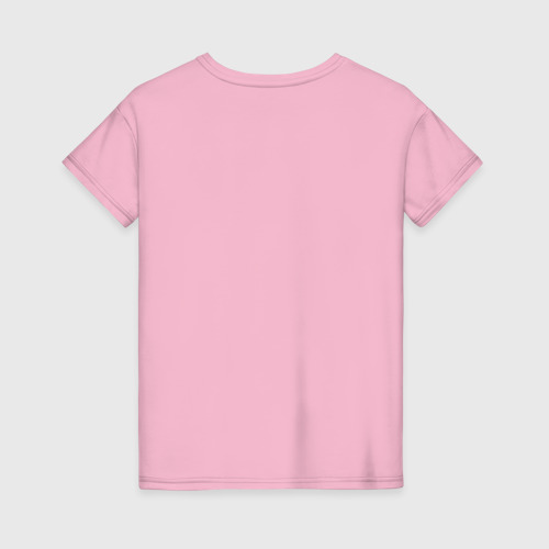 Женская футболка с принтом Fem Love is among us, вид сзади #1