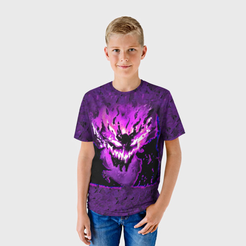 Детская футболка 3D с принтом Shadow Fiend Phonk, фото на моделе #1