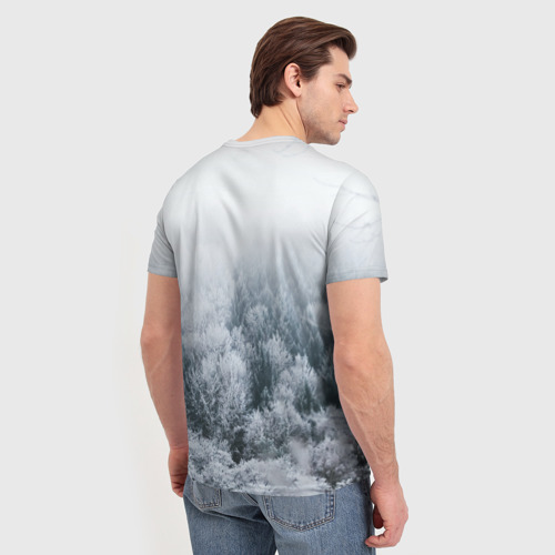 Мужская 3D футболка с принтом Чувствуешь холод? Значит ты в Сибири, вид сзади #2
