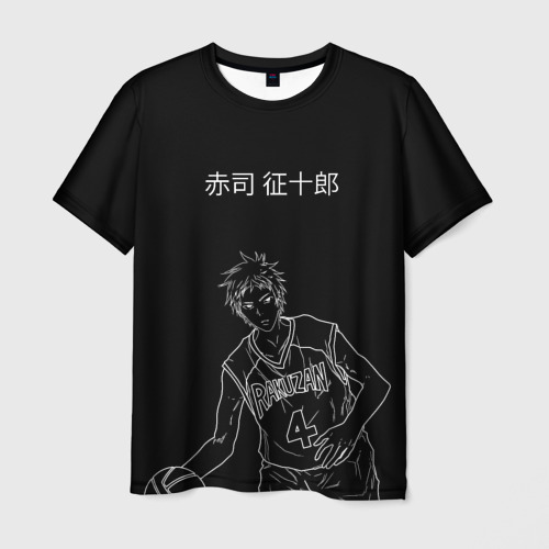 Мужская футболка 3D с принтом Акаши Сейджуро, вид спереди #2