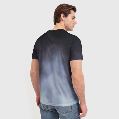 Мужская футболка 3D с принтом Красотка Марси, вид сзади #2