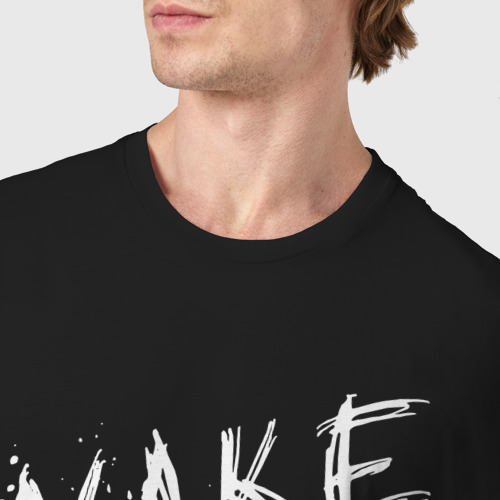 Мужская футболка хлопок с принтом Wake the f*ck Up! Cyberpunk Киберпанк, фото #4
