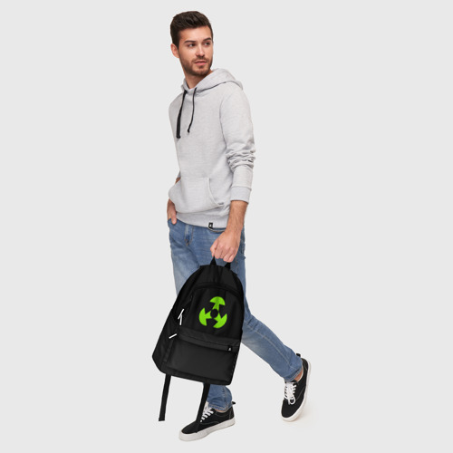 Рюкзак 3D с принтом Рюкзак с символом  RECYCLE Мультсериал Ginji, фото #5