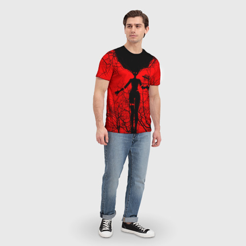 Мужская футболка 3D с принтом Dead by Daylight дух, вид сбоку #3