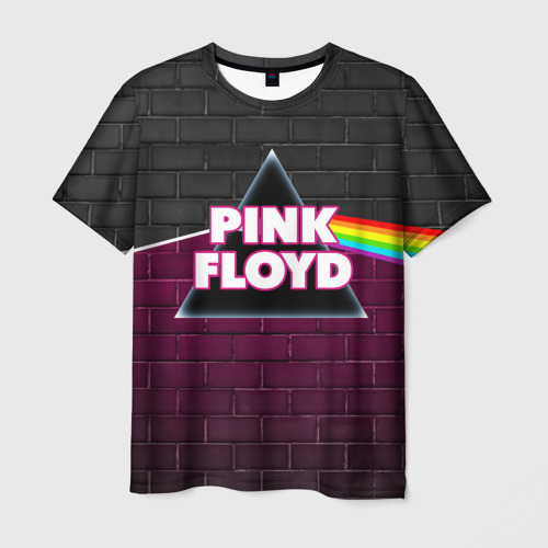 Мужская футболка 3D с принтом Pink Floyd Пинк флойд, вид спереди #2