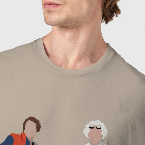 Мужская футболка хлопок с принтом Назад в будущее делориан 2022, фото #4