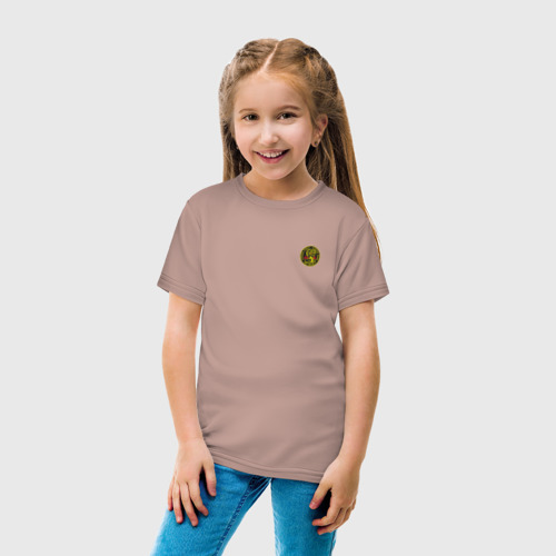 Детская футболка хлопок с принтом Кобра Кай Cobra Kai Лого +спина, вид сбоку #3