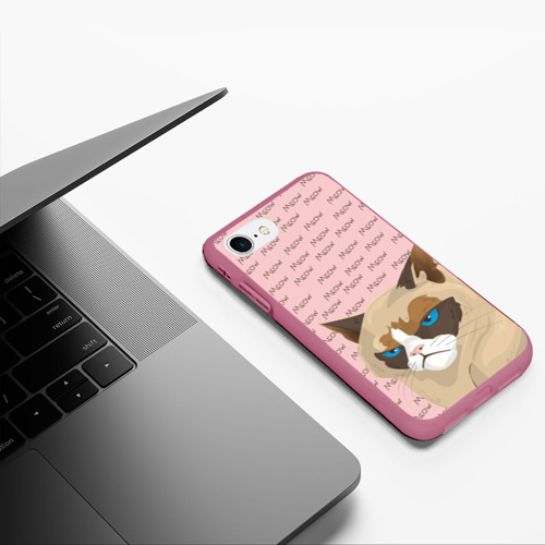 Чехол для iPhone 7/8 матовый с принтом Angry Cat (Злой кот), фото #5