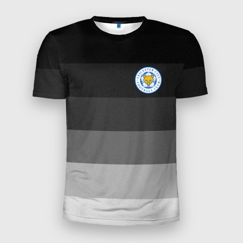 Мужская футболка 3D Slim с принтом Лестер, Leicester City, вид спереди #2