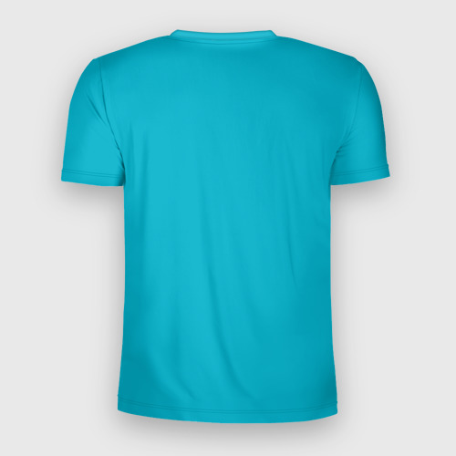 Мужская футболка 3D Slim с принтом Казакстан, вид сзади #1