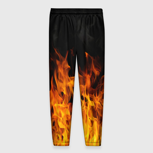Мужские брюки 3D с принтом Lamborghini пламя огня, вид сзади #1