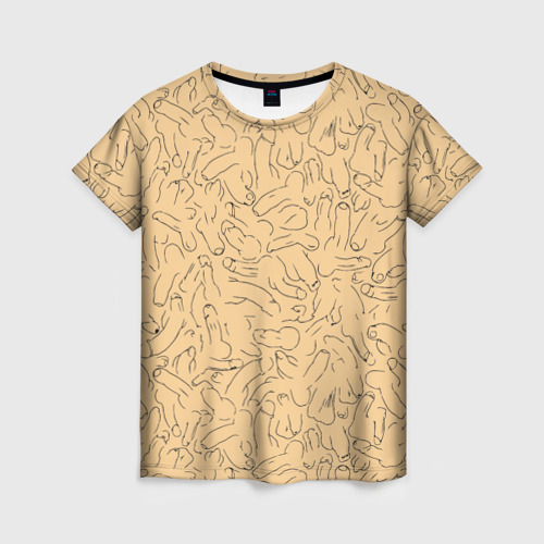 Женская футболка 3D с принтом Утреннее наваждение, вид спереди #2