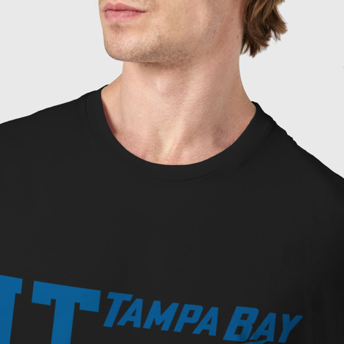 Мужская футболка хлопок с принтом Tampa Bay Lightning Тампа Бэй Лайтнинг, фото #4