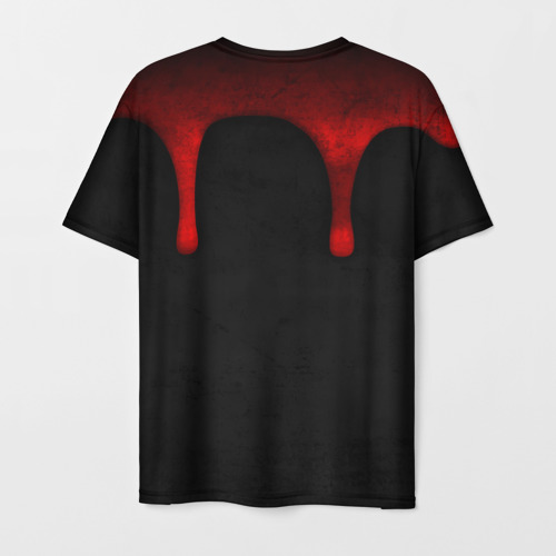 Мужская 3D футболка с принтом Prey dark blood, вид сзади #1