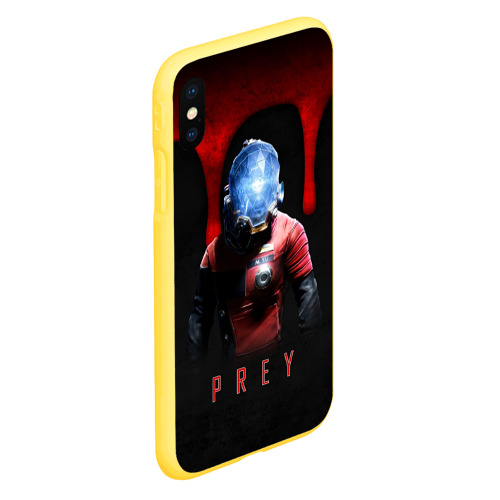 Чехол для iPhone XS Max матовый с принтом Prey Dark blood, вид сбоку #3