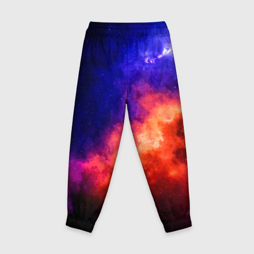 Детские брюки 3D с принтом РАК - знак в космосе, вид сзади #1