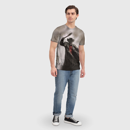 Мужская 3D футболка с принтом Джиперс криперс 3д, вид сбоку #3