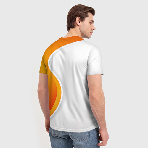 Мужская футболка 3D с принтом Рома, вид сзади #2