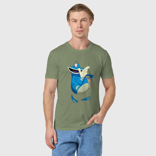 Мужская футболка хлопок с принтом Globox Rayman Legends, фото на моделе #1