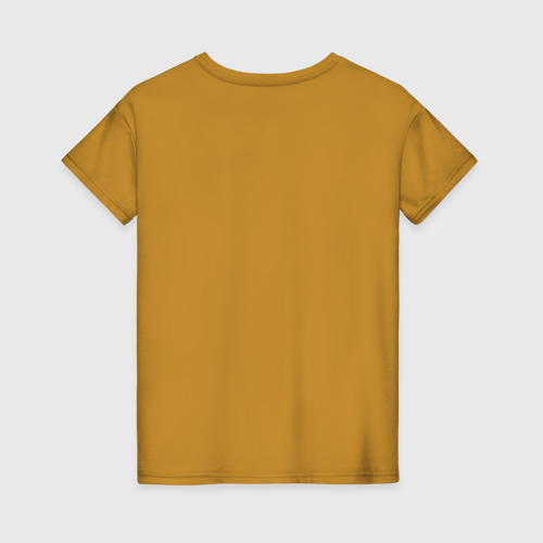 Женская футболка хлопок с принтом Чонгук Мой любимый Айдол, вид сзади #1