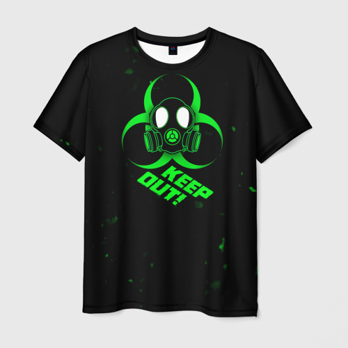 Мужская футболка 3D с принтом Biohazard | Биологическая опасность, вид спереди #2