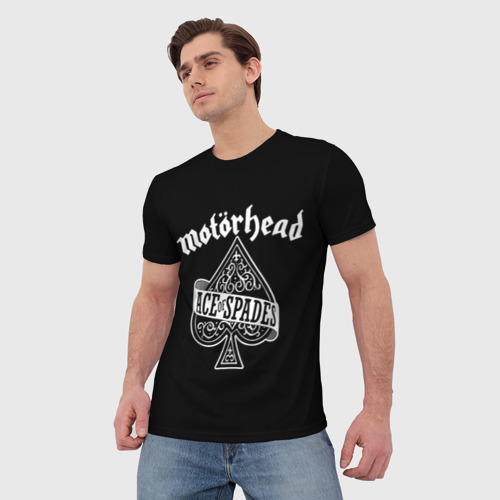Мужская футболка 3D с принтом Motorhead Моторхед, фото на моделе #1