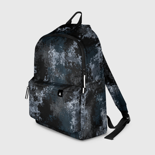 Рюкзак 3D с принтом Камуфляж ночной Ниндзя, вид спереди #2