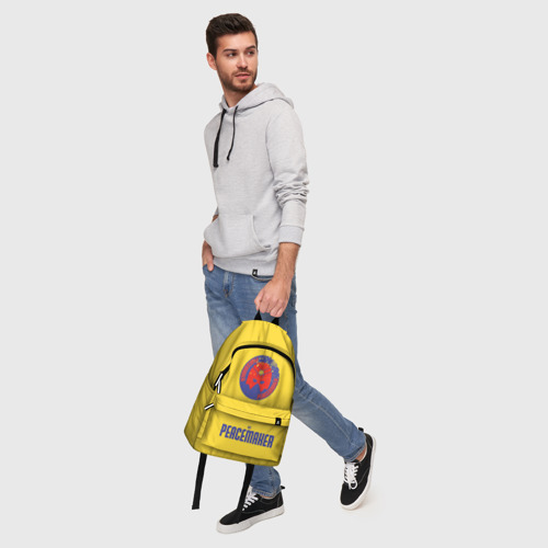Рюкзак 3D с принтом Миротворец лого, фото #5