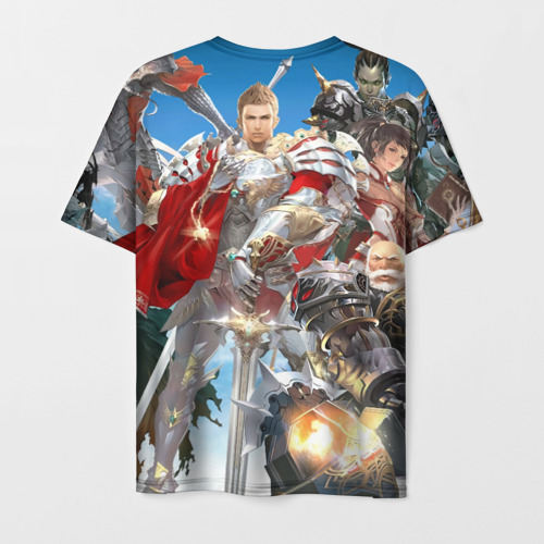 Мужская футболка 3D с принтом Hero of Lineage, вид сзади #1