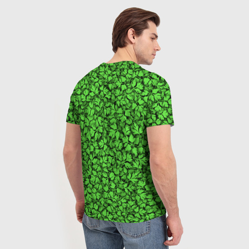 Мужская футболка 3D с принтом Кинза, вид сзади #2