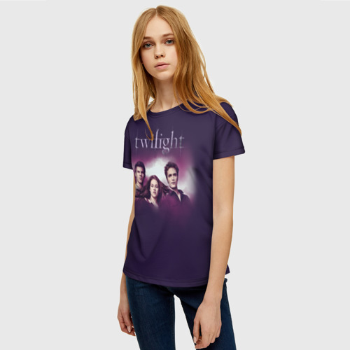 Женская футболка 3D с принтом Персонажи Twilight, фото на моделе #1