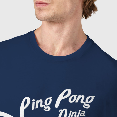 Мужская футболка хлопок с принтом Пинг понг ниндзя, фото #4