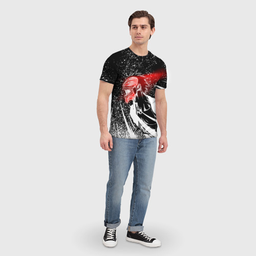 Мужская футболка 3D с принтом Bleach - Ичиго Блич, вид сбоку #3