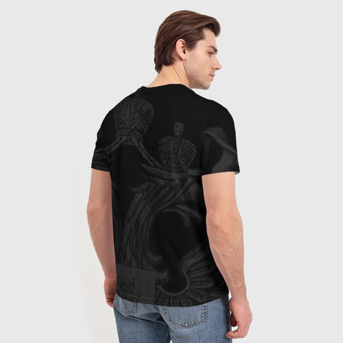 Мужская футболка 3D с принтом Имперская униформа Россия, вид сзади #2