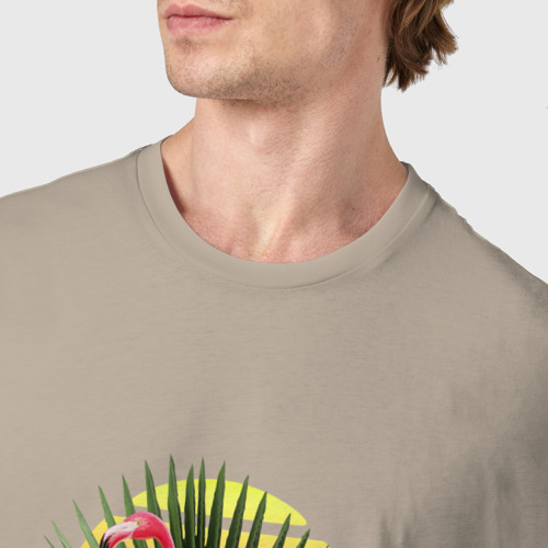 Мужская футболка хлопок с принтом Retro Hawaii ретровейв Гаваи, фото #4