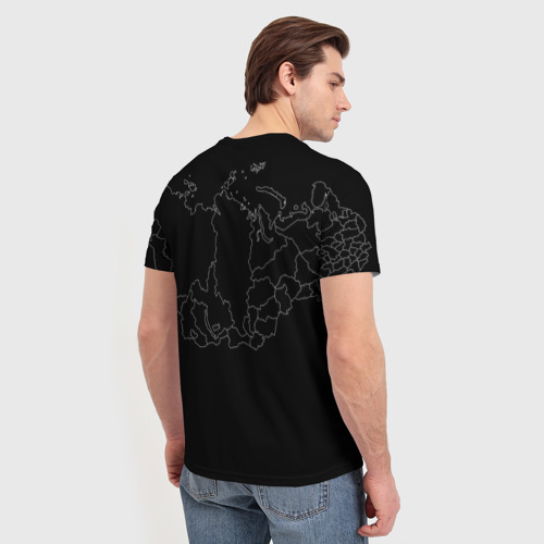 Мужская футболка 3D с принтом Do business in Russia, вид сзади #2