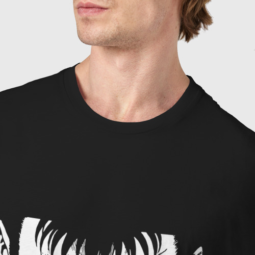 Мужская футболка хлопок с принтом Взгляд Гатса, фото #4