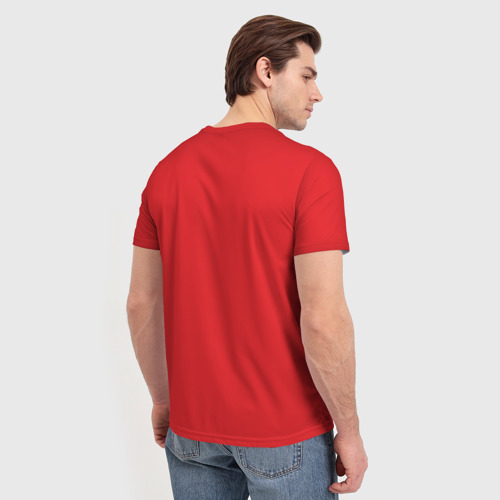 Мужская 3D футболка с принтом Алиса (Символика), вид сзади #2