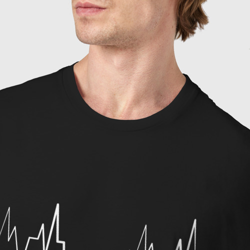 Мужская футболка хлопок с принтом Алипинизм в сердце, фото #4