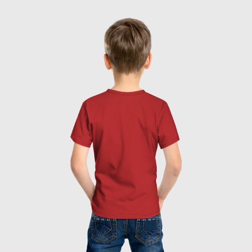 Детская футболка хлопок с принтом Есть Спать Плавать Повторить, вид сзади #2