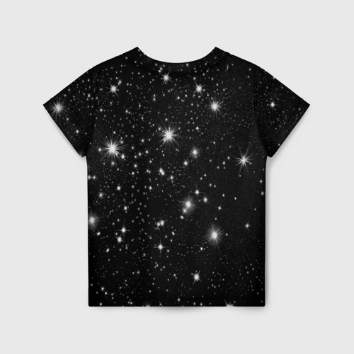 Детская футболка 3D с принтом Овен Aries по гороскопу 3D, вид сзади #1