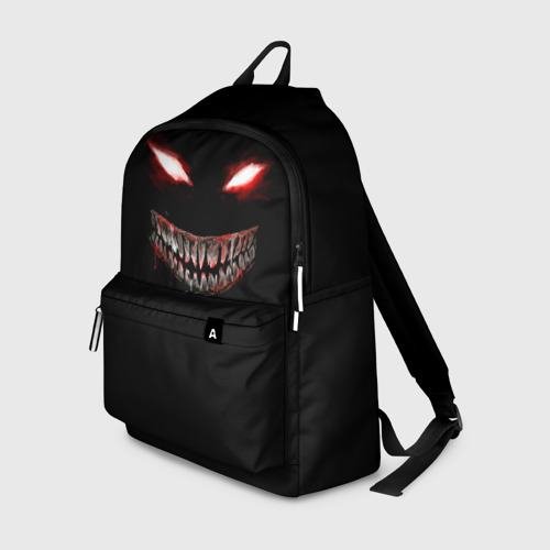 Рюкзак 3D с принтом Красноглазый демон | Dead Inside, вид спереди #2