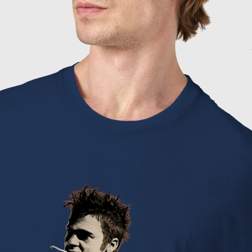 Мужская футболка хлопок с принтом Fight Сlub, фото #4