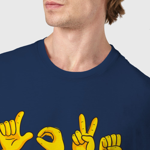 Мужская футболка хлопок с принтом Люблю своих учеников, фото #4