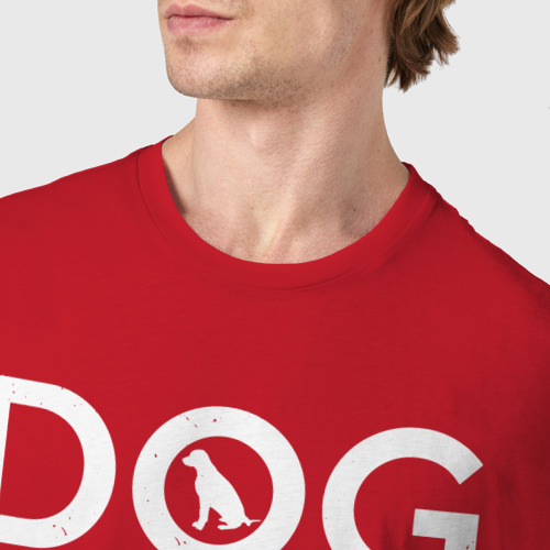 Мужская футболка хлопок с принтом Dog Trainer, фото #4